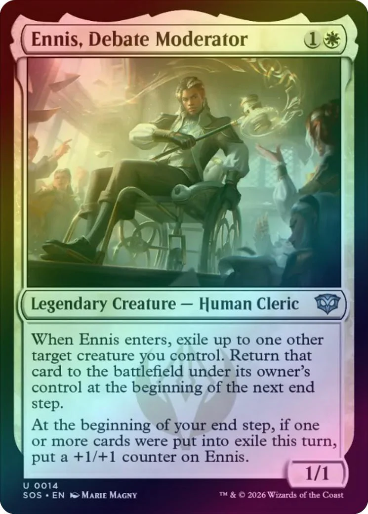 Ennis, Debate Moderator (Foil) (SOS)