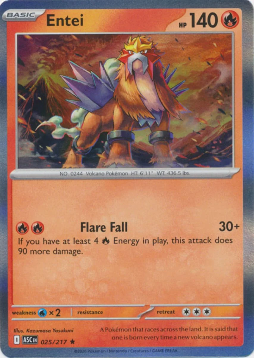 Entei - 025/217 - Rare