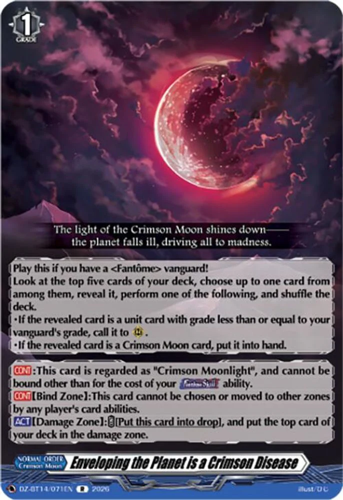 Enveloping the Planet is a Crimson Disease - DZ-BT14/071EN - Rare