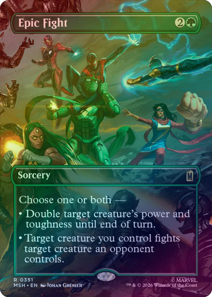 Epic Fight - Borderless Scene (Foil) (MSH)