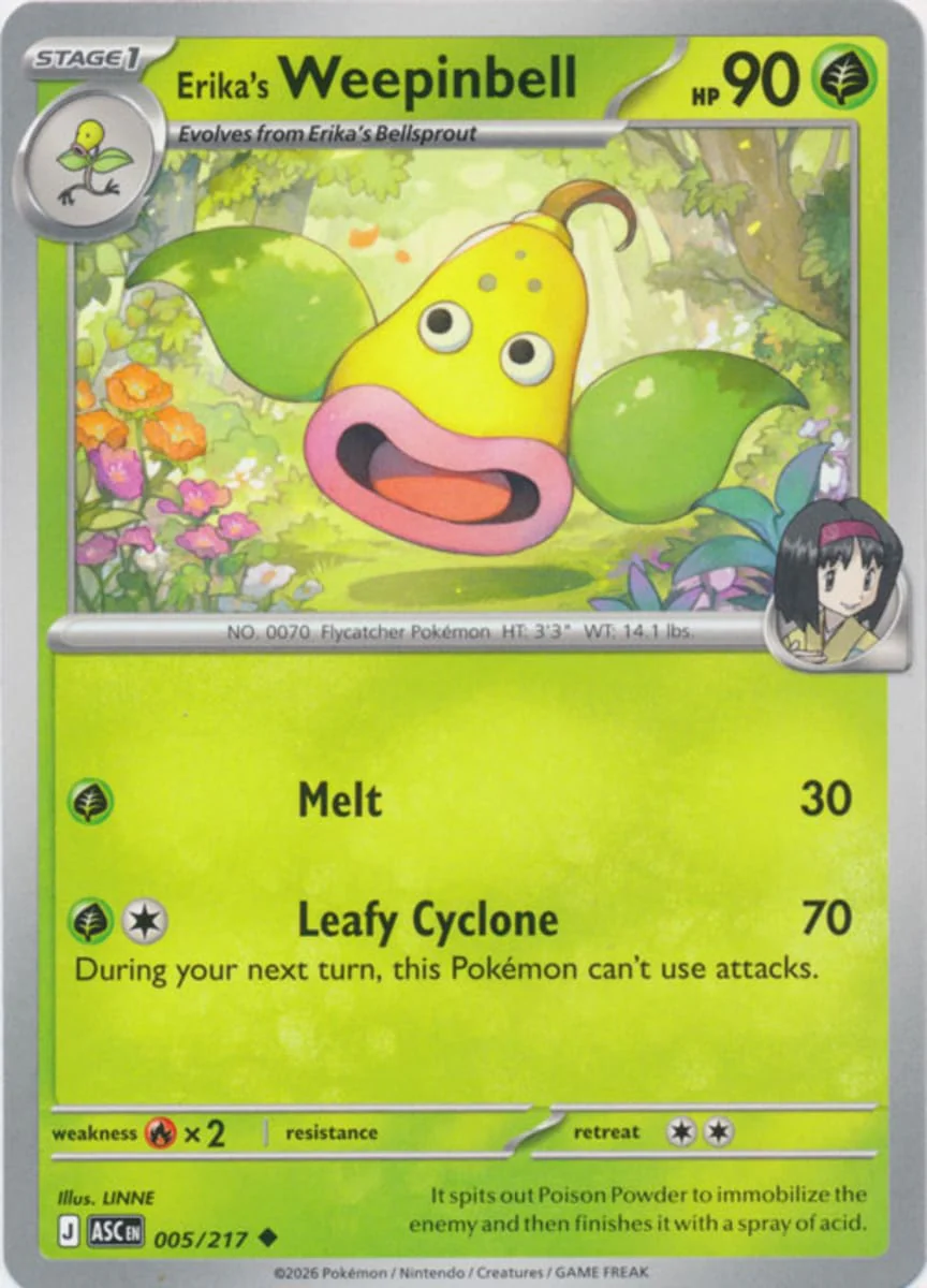 Erika's Weepinbell - 005/217 - Uncommon