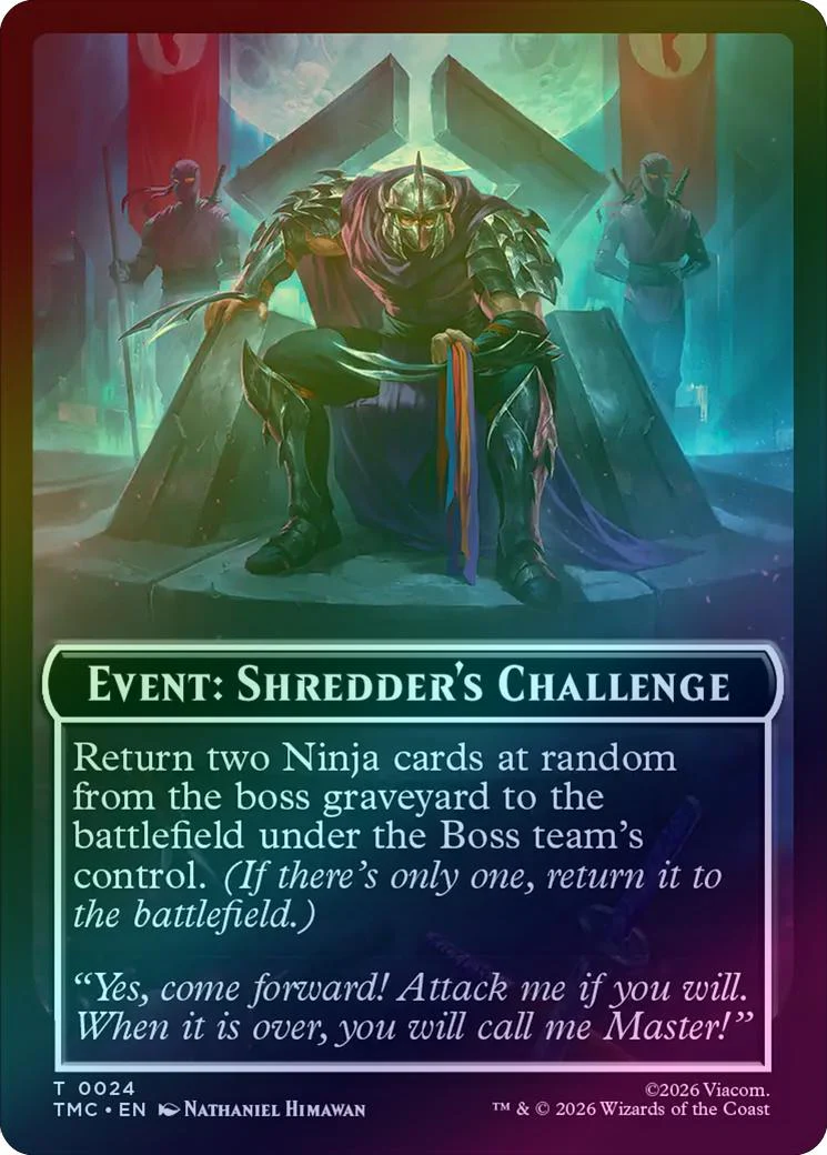 Event: Shredder's Challenge Token (Foil) (TTMC)