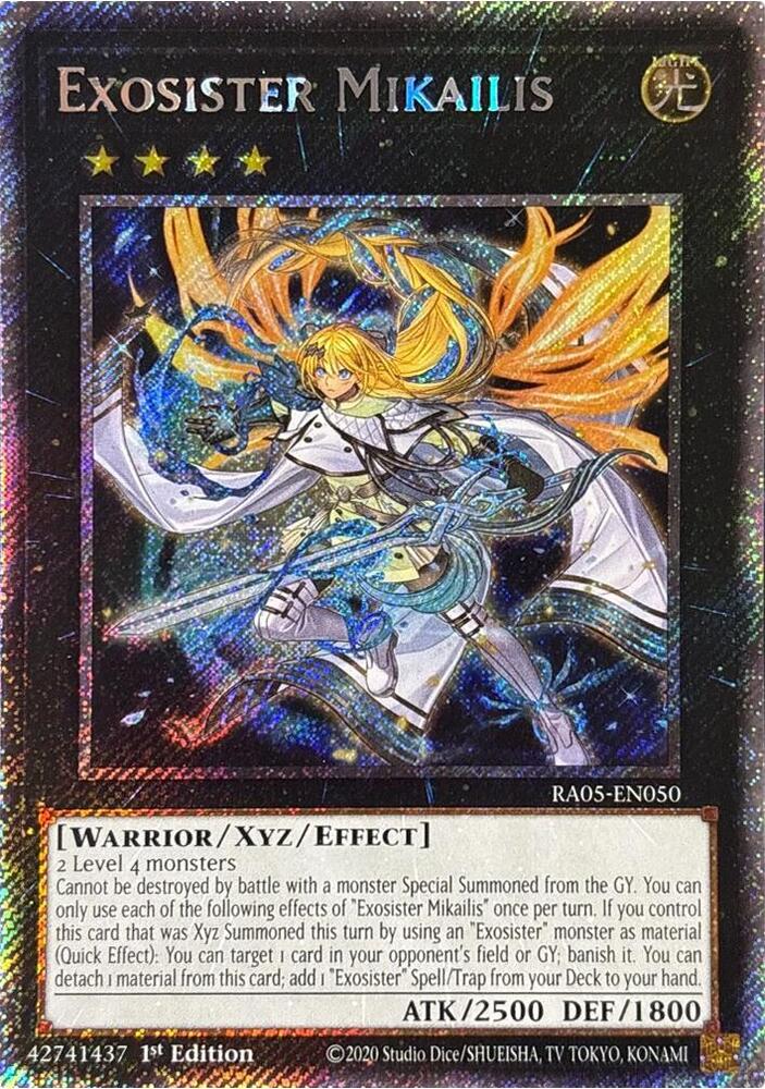 Exosister Mikailis (Platinum Secret Rare) - RA05-EN050 - Platinum Secret Rare - 1st Edition