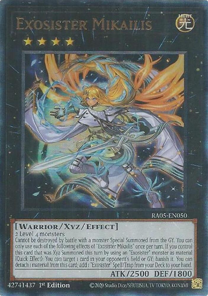 Exosister Mikailis (PUR) - RA05-EN050 - Prismatic Ultimate Rare - 1st Edition
