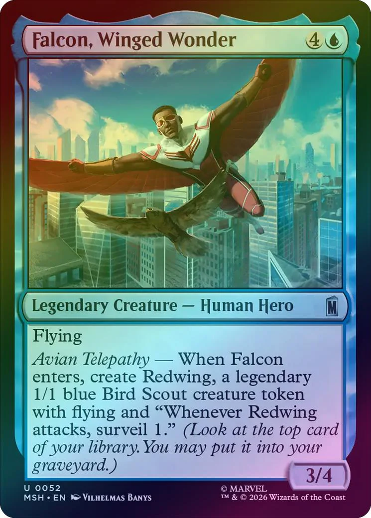 Falcon, Winged Wonder (Foil) (MSH)