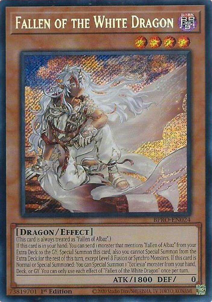 Fallen of the White Dragon - BPRO-EN024 - Secret Rare - 1st Edition