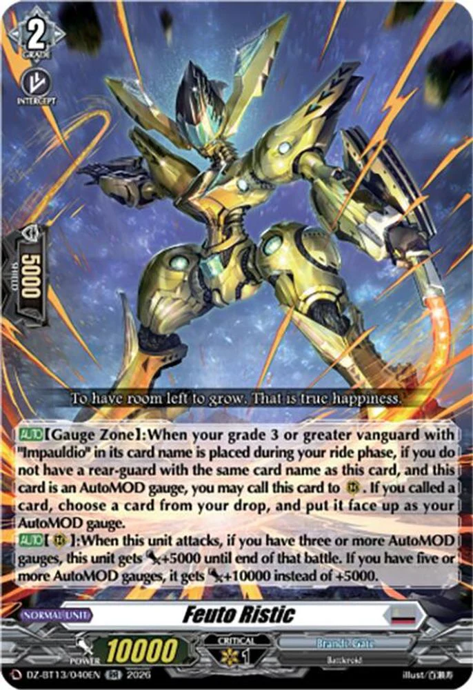 Feuto Ristic - DZ-BT13/040EN - Double Rare