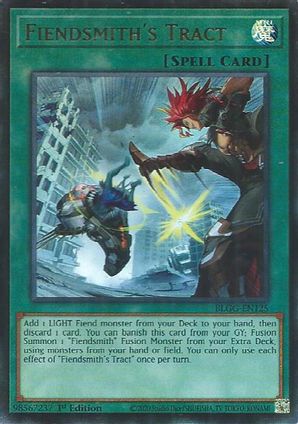 Fiendsmith's Tract - BLGG-EN125 - Ultra Rare - 1st Edition