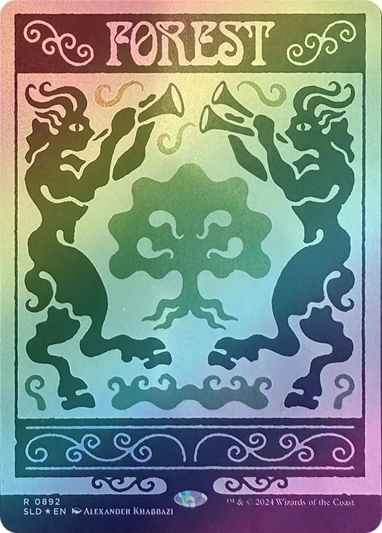 Forest (892) - Deceptive Districts (Rainbow Foil) (SLD)