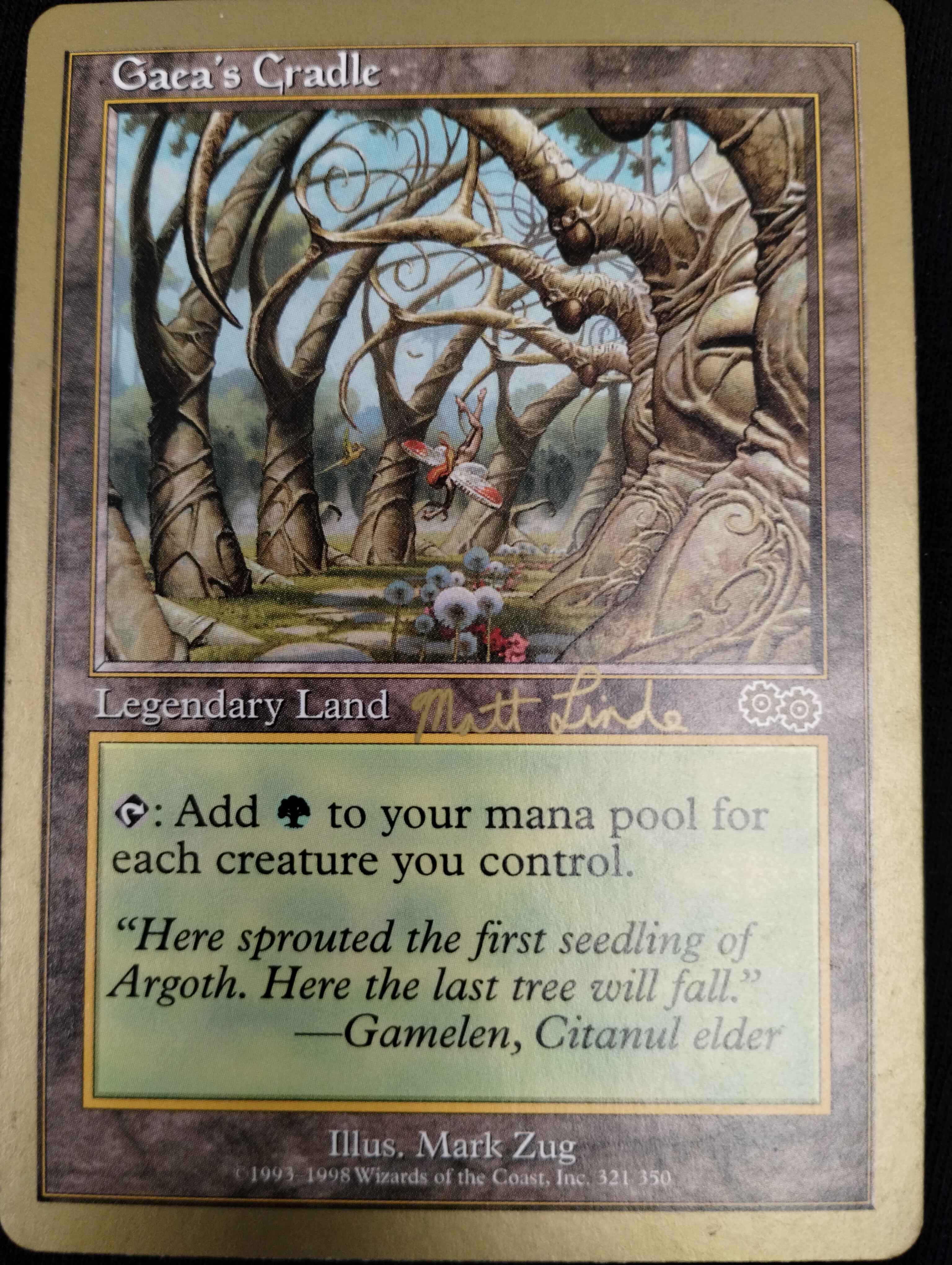 Gaea's Cradle - World Championship Decks - 1999 Matt Linde - MP+