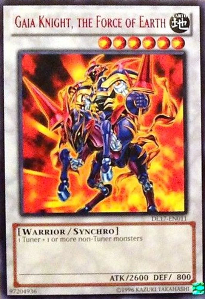 Gaia Knight, the Force of Earth (Red) - DL17-EN011 - Rare