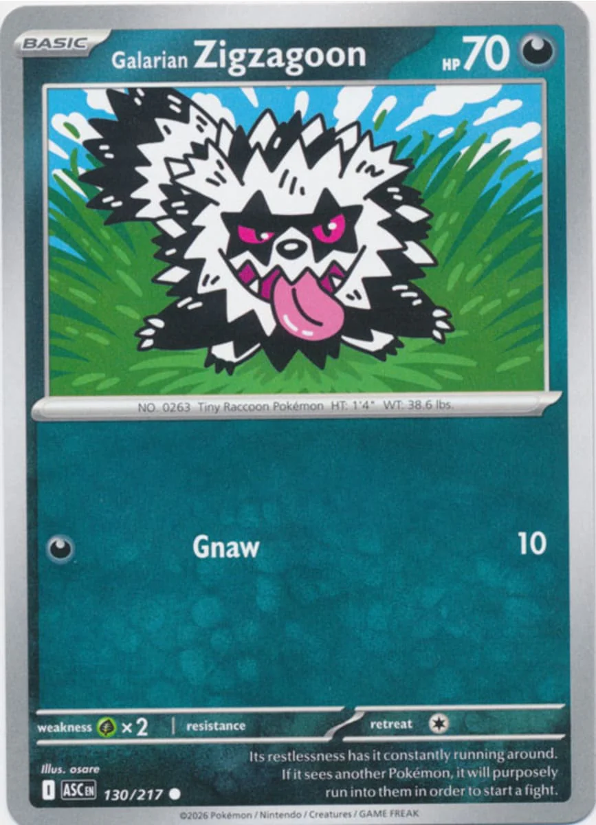 Galarian Zigzagoon - 130/217 - Common