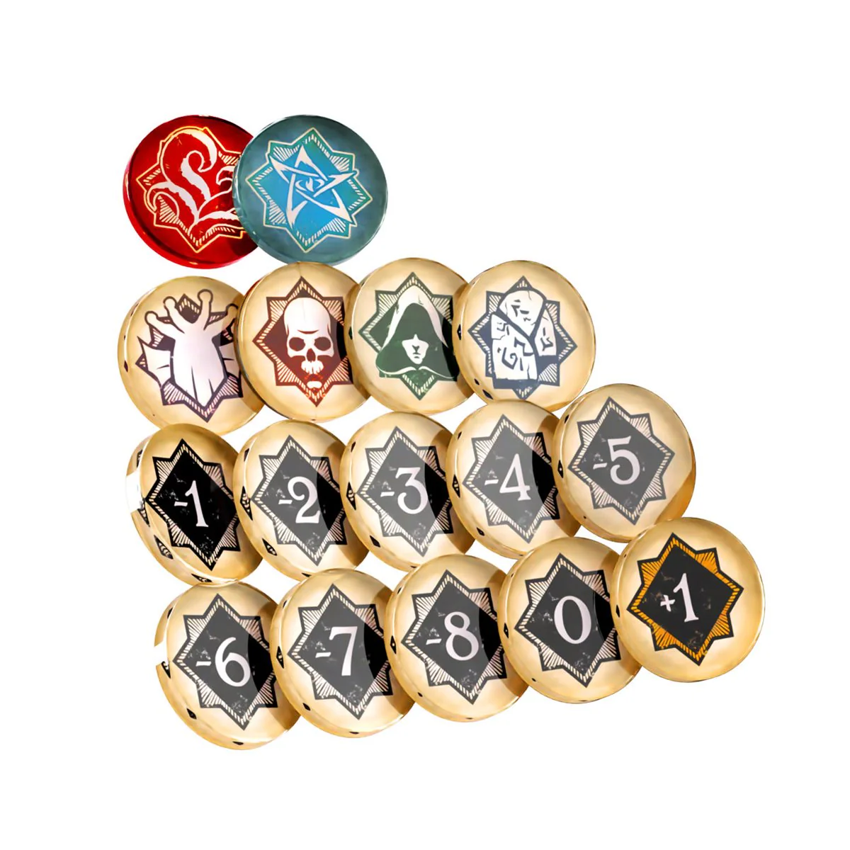 Gamegenic - Arkham Horror - Chaos Tokens + Token Bag - Image 2