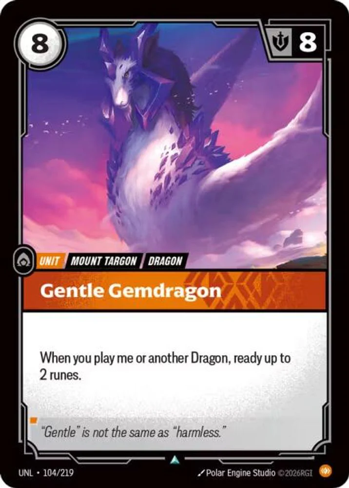 Gentle Gemdragon - 104/219 - Uncommon