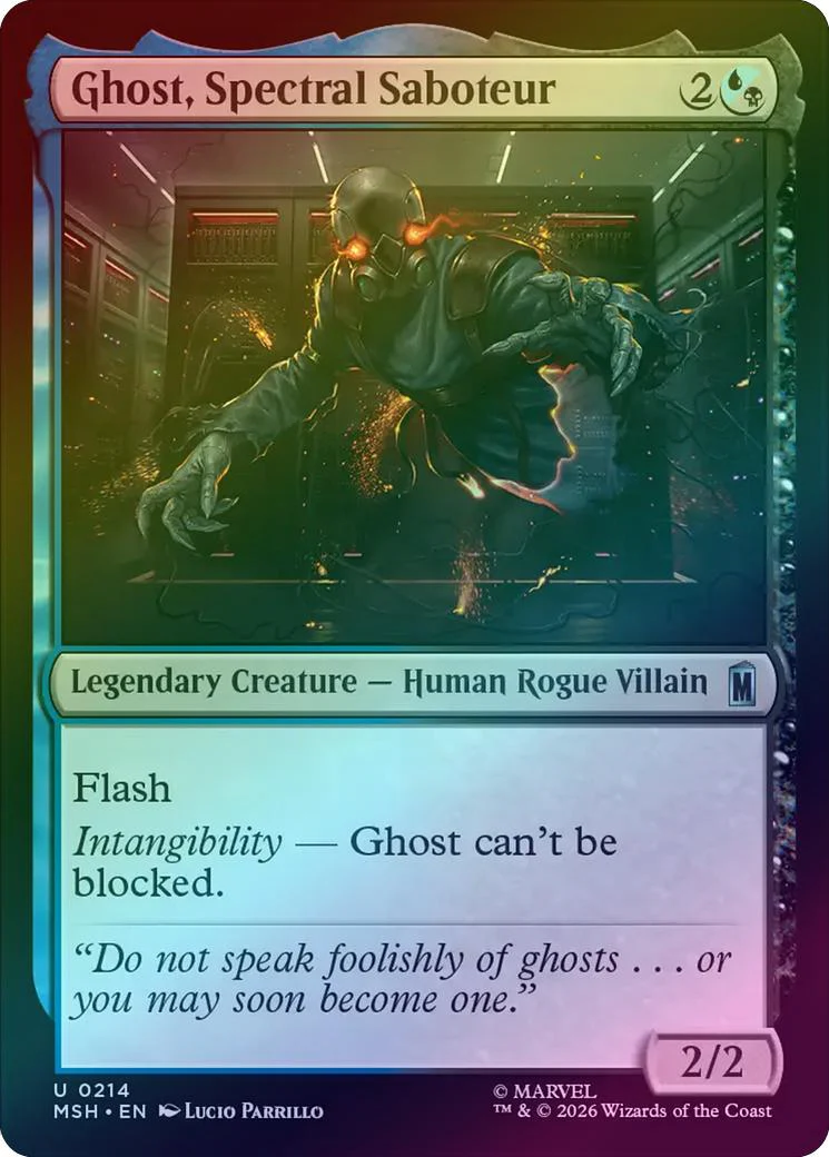 Ghost, Spectral Saboteur (Foil) (MSH)