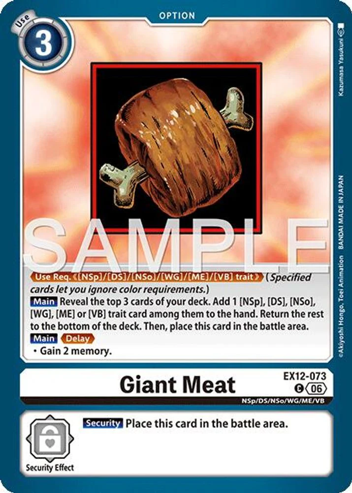 Giant Meat - EX12-073 - Common