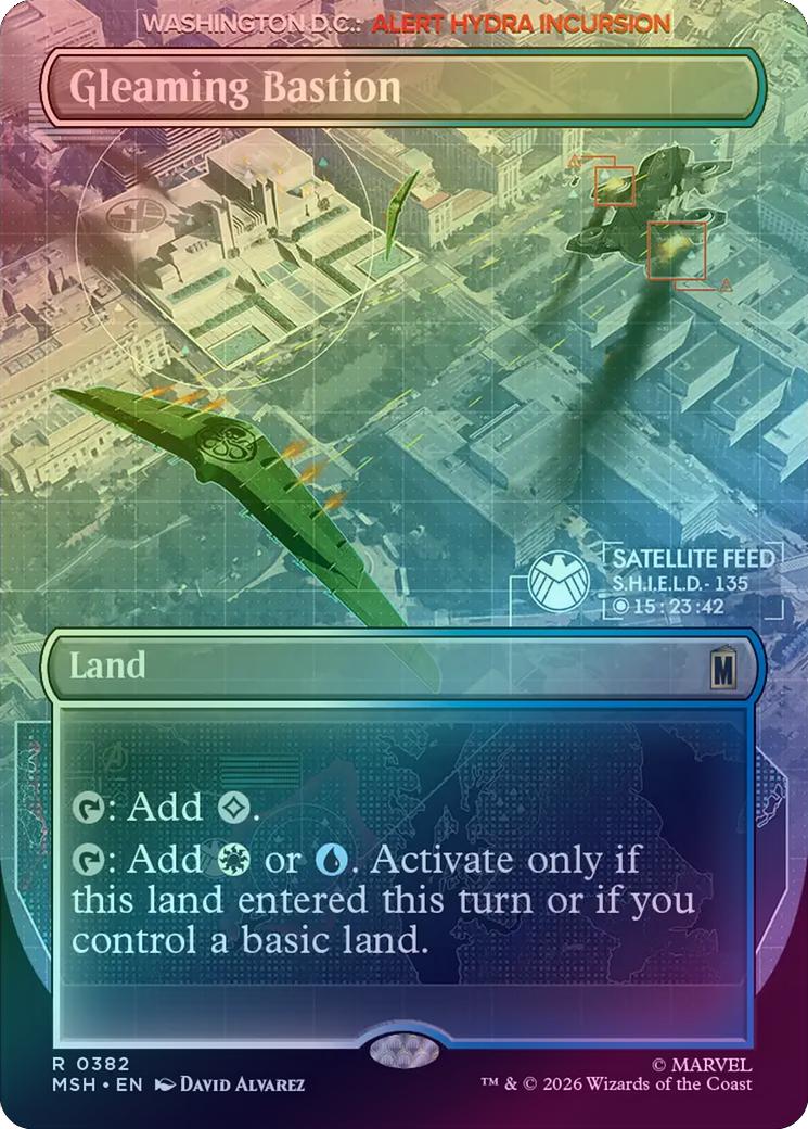 Gleaming Bastion - Borderless (Foil) (MSH)