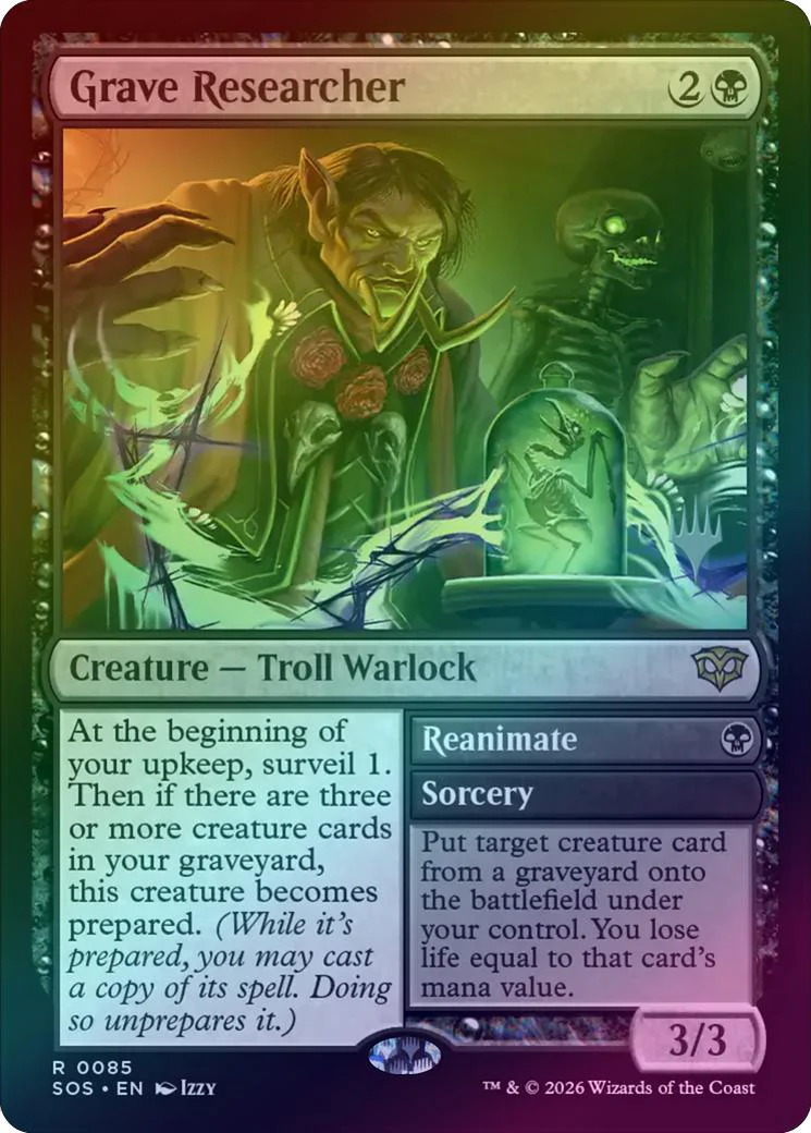 Grave Researcher // Reanimate - Promo Pack (Foil) (PSOS)