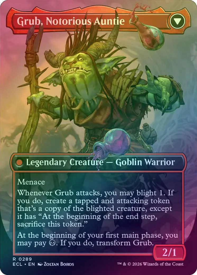 Grub, Storied Matriarch // Grub, Notorious Auntie - Borderless (Foil) (ECL) - Image 2