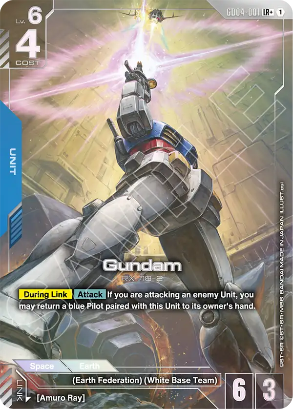 Gundam (GD04-001) (LR+) (Alternate Art) - GD04-001 - Legend Rare+