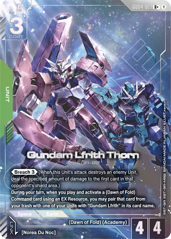 Gundam Lfrith Thorn (R+) (Alternate Art) - GD04-021 - Rare+