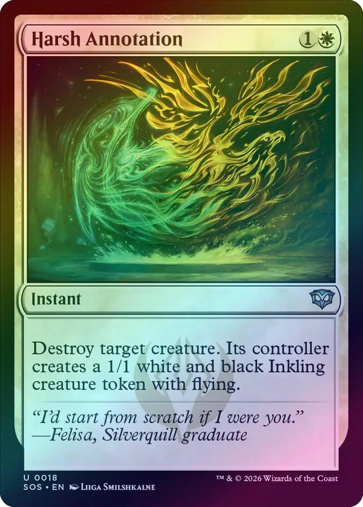 Harsh Annotation (Foil) (SOS)