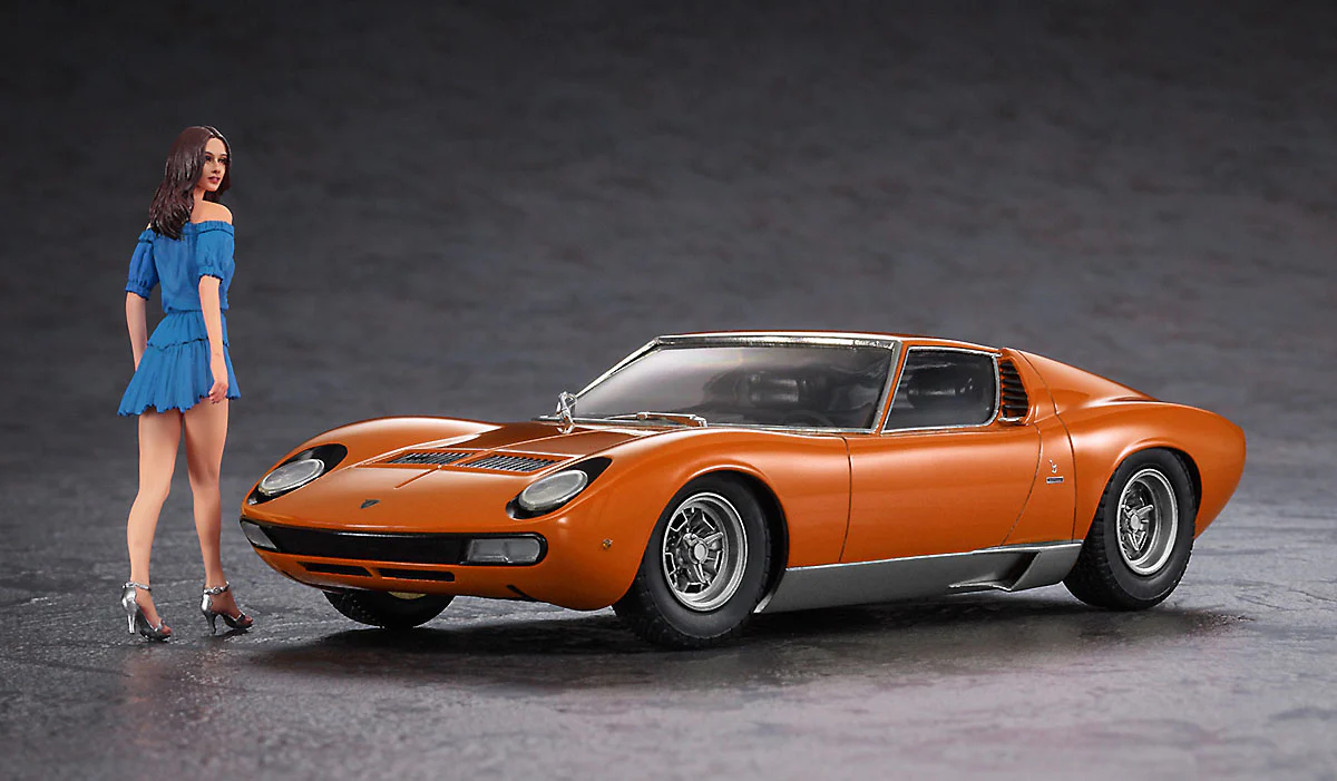 Hasegawa - Lamborghini Miura P400 SV w/Figure 1/24 - Image 2