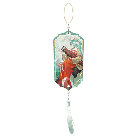 Hatsune Miku - Glitter Keychain: Hatsune Miku Skikishi - Gao Shan Liu Shui Ver.