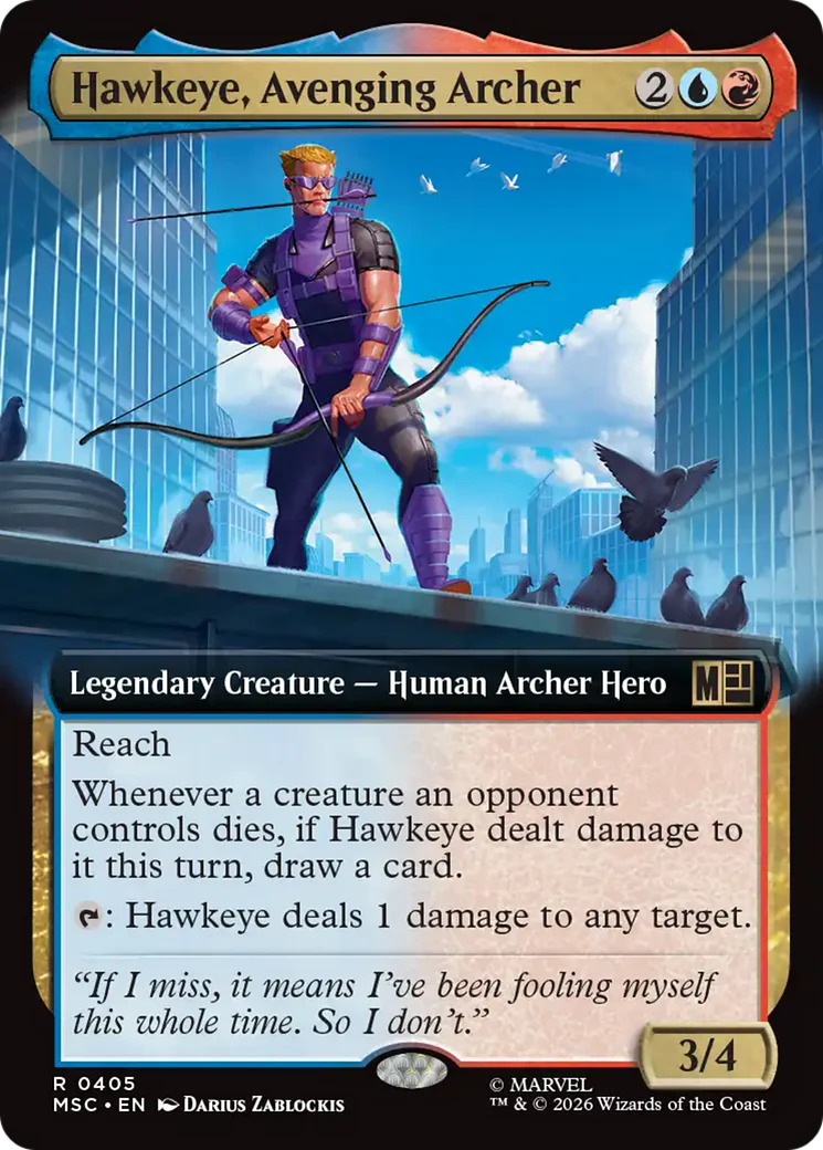 Hawkeye, Avenging Archer - Extended Art (MSC)