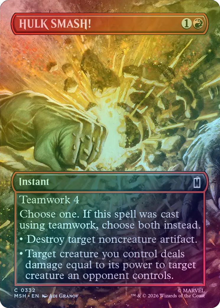 HULK SMASH! - Borderless Scene (Foil) (MSH)