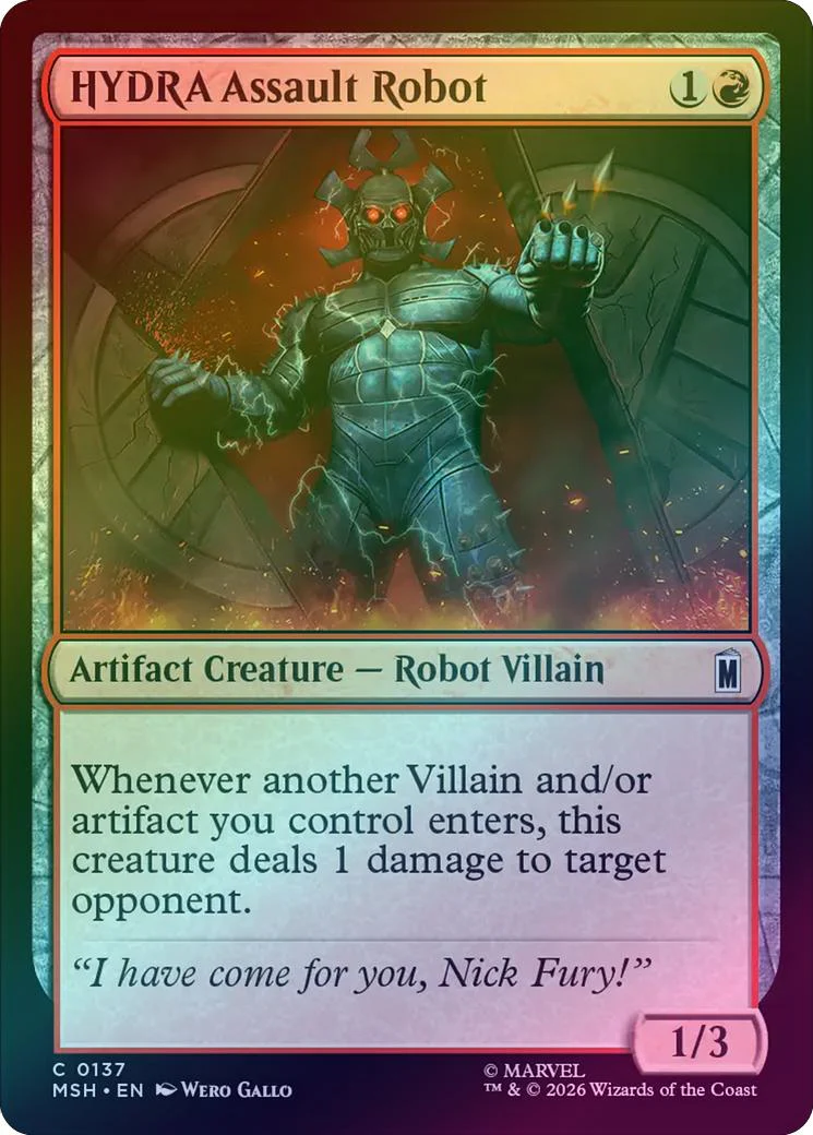 HYDRA Assault Robot (Foil) (MSH)