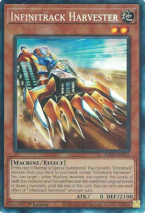 Infinitrack Harvester (PCR) - RA05-EN014 - Prismatic Collector's Rare - 1st Edition