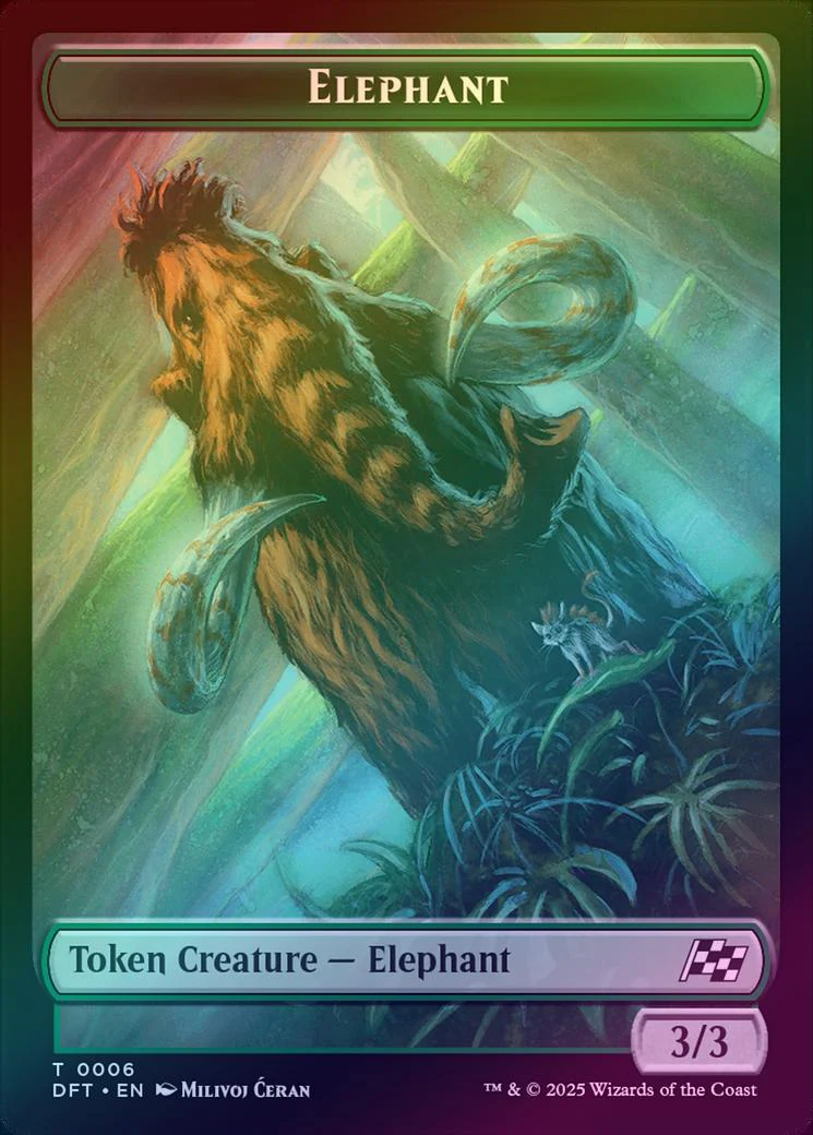 Insect // Elephant Token (Foil) (TDFT) - Image 2