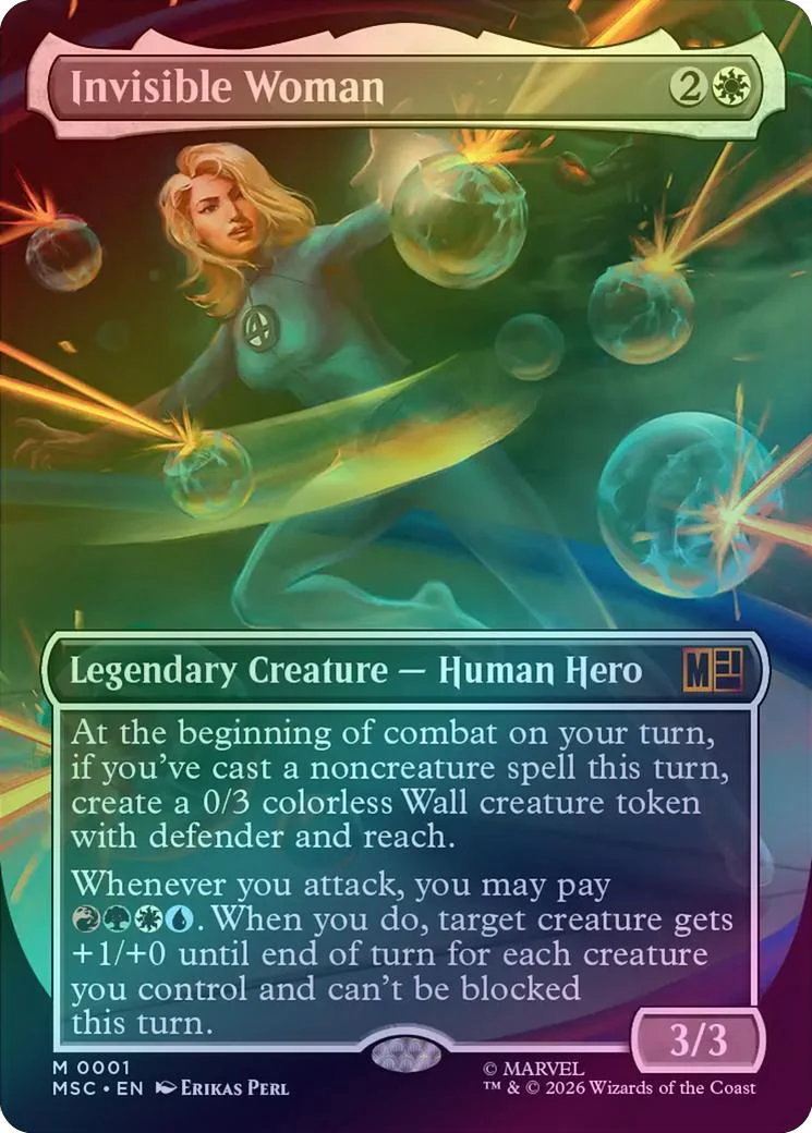 Invisible Woman - Borderless (Foil) (MSC)