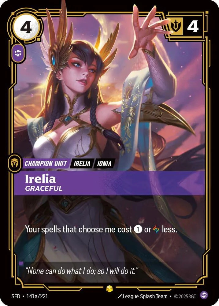 Irelia - Graceful (Alternate Art) - 141a/221 - Showcase
