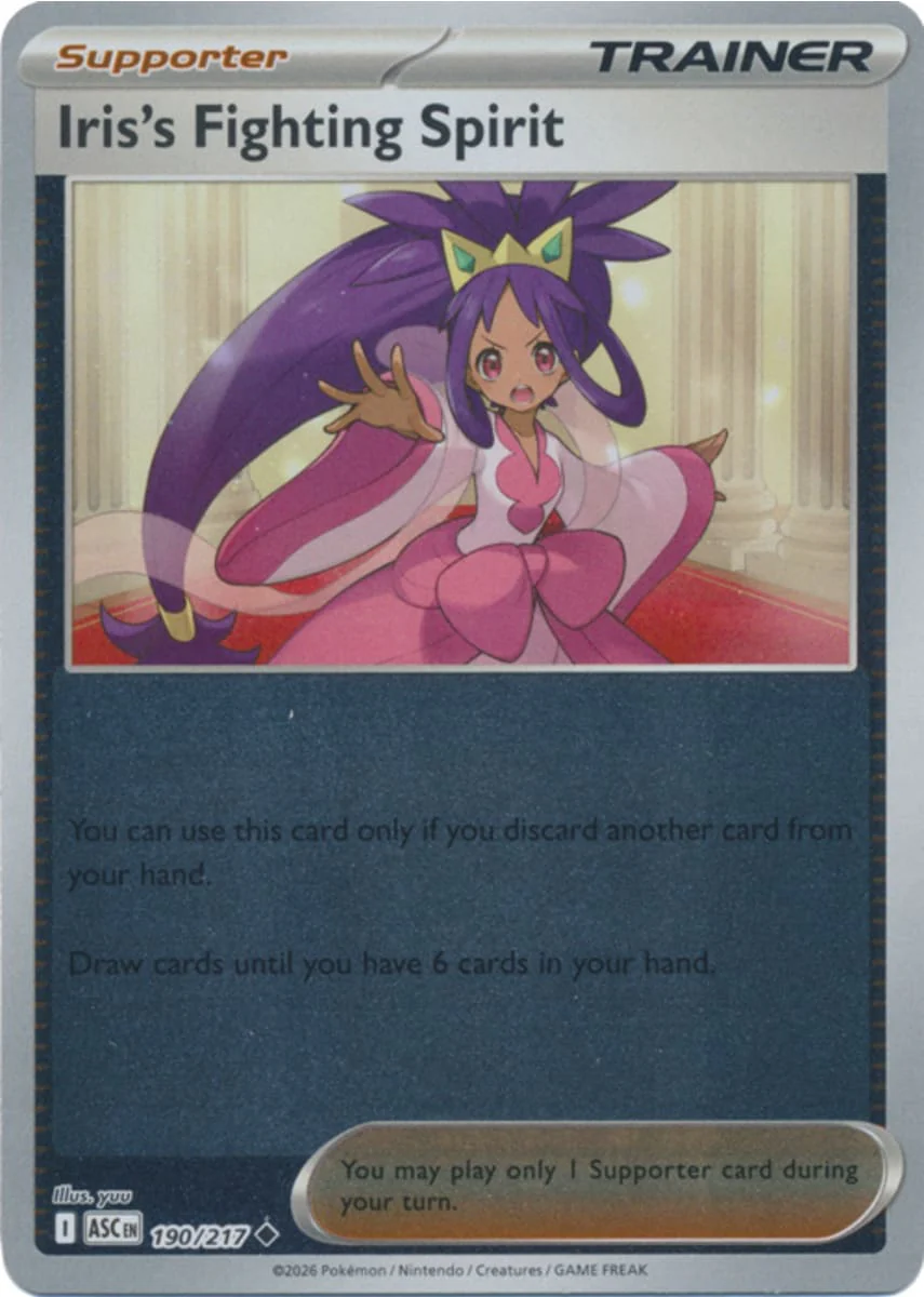 Iris's Fighting Spirit - 190/217 - Uncommon - Reverse Holo