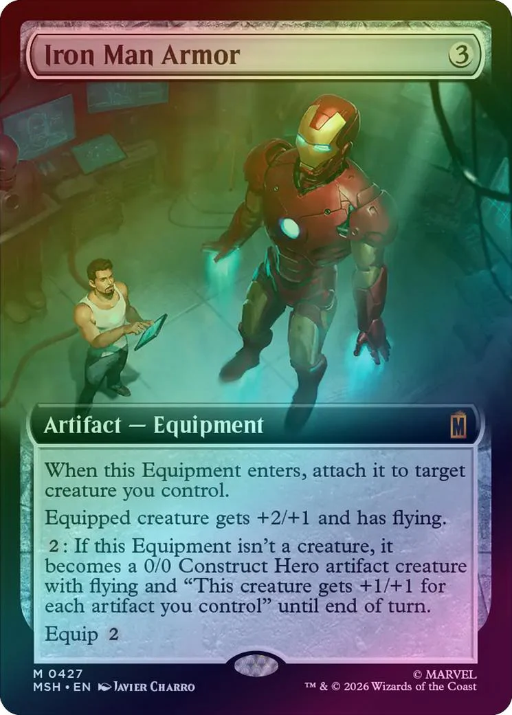 Iron Man Armor - Extended Art (Foil) (MSH)