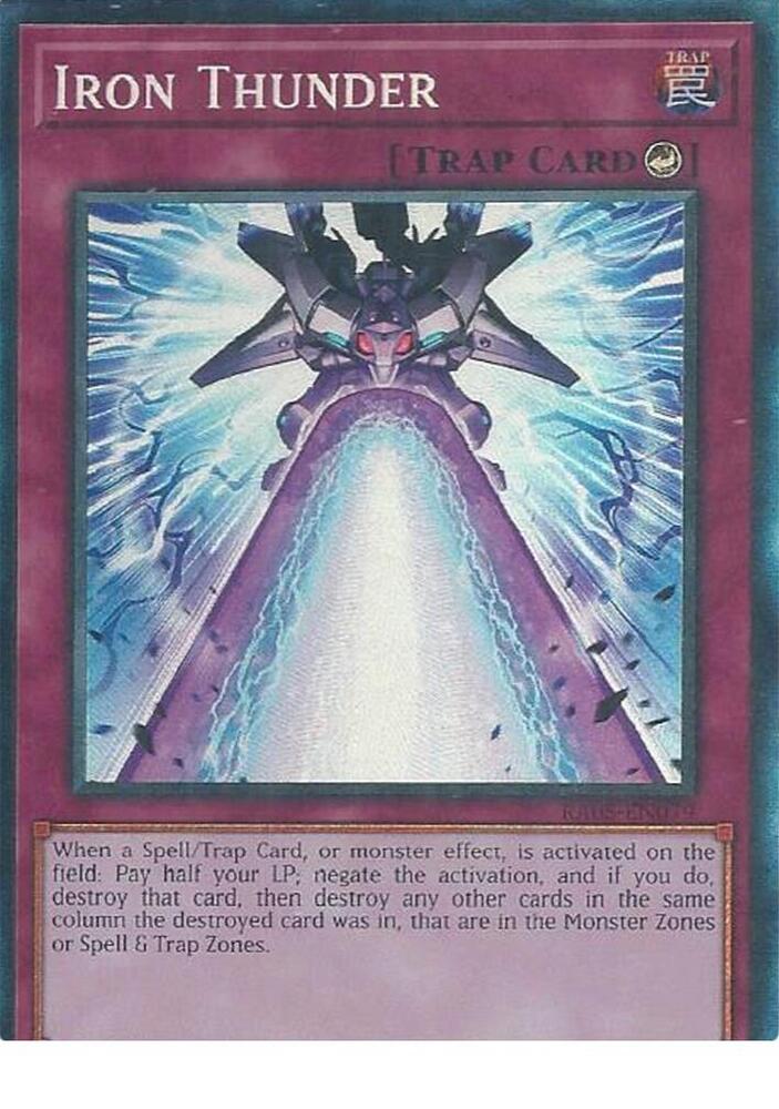 Iron Thunder (PCR) - RA05-EN079 - Prismatic Collector's Rare - 1st Edition