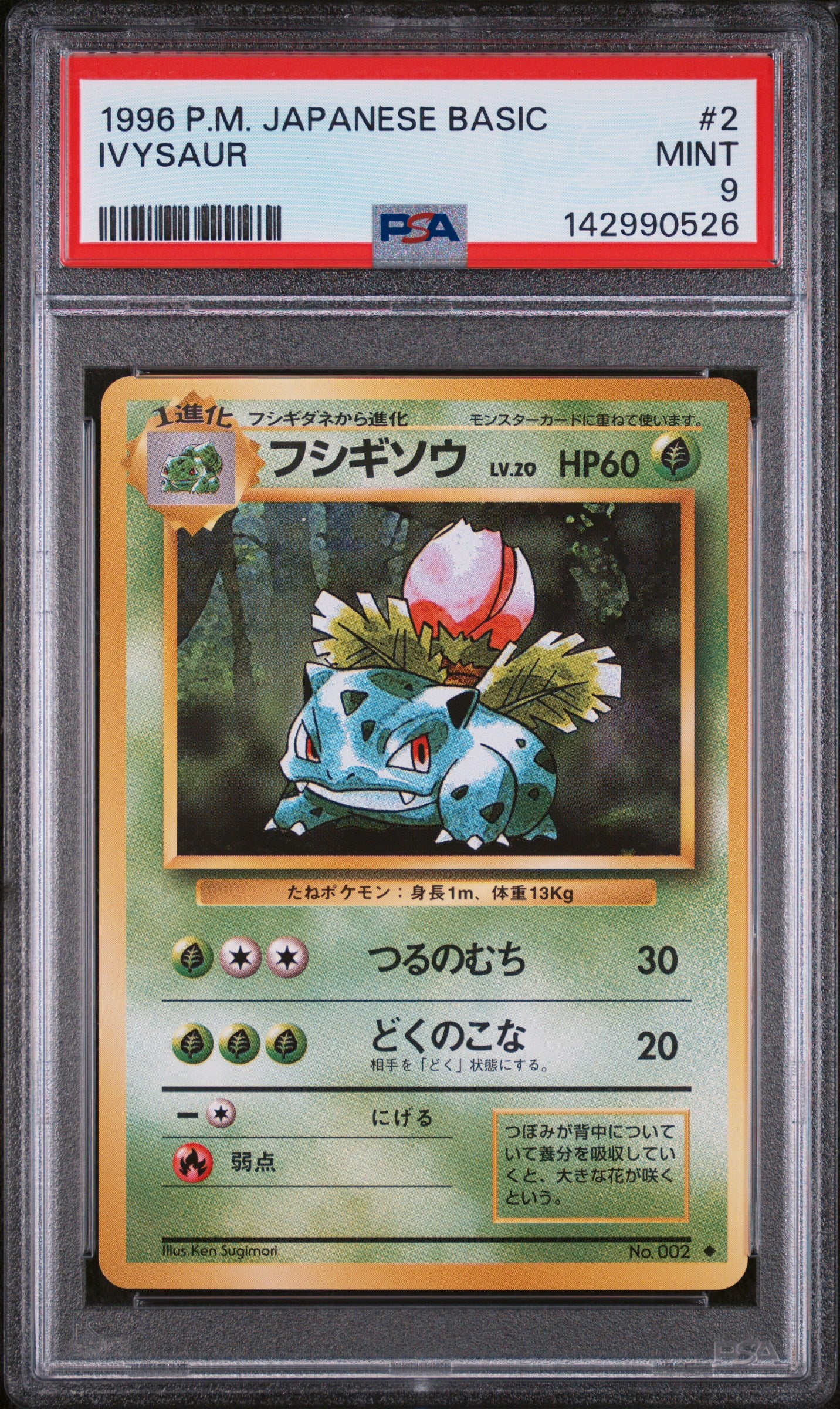 IVYSAUR (2) - POKEMON JAPANESE BASIC - MINT 9