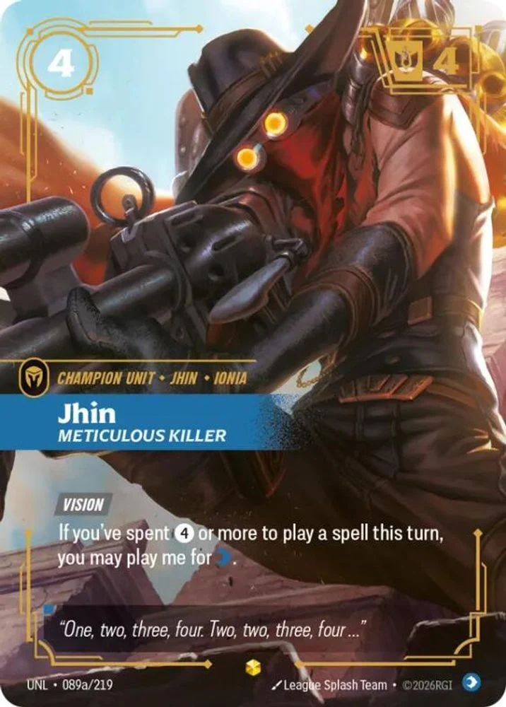 Jhin - Meticulous Killer (Alternate Art) - 089a/219 - Showcase