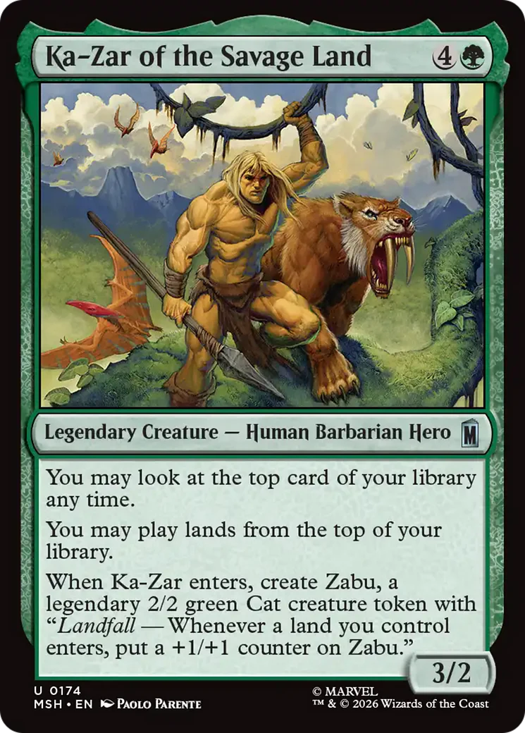 Ka-Zar of the Savage Land (MSH)