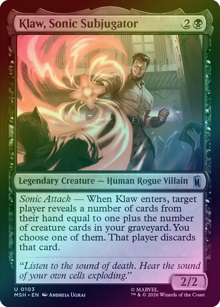 Klaw, Sonic Subjugator (Foil) (MSH)