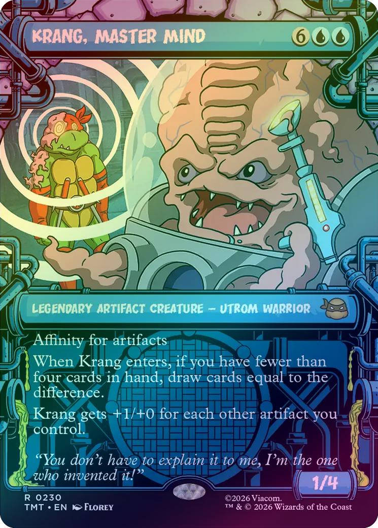Krang, Master Mind - Sewer Frame (Foil) (TMT)