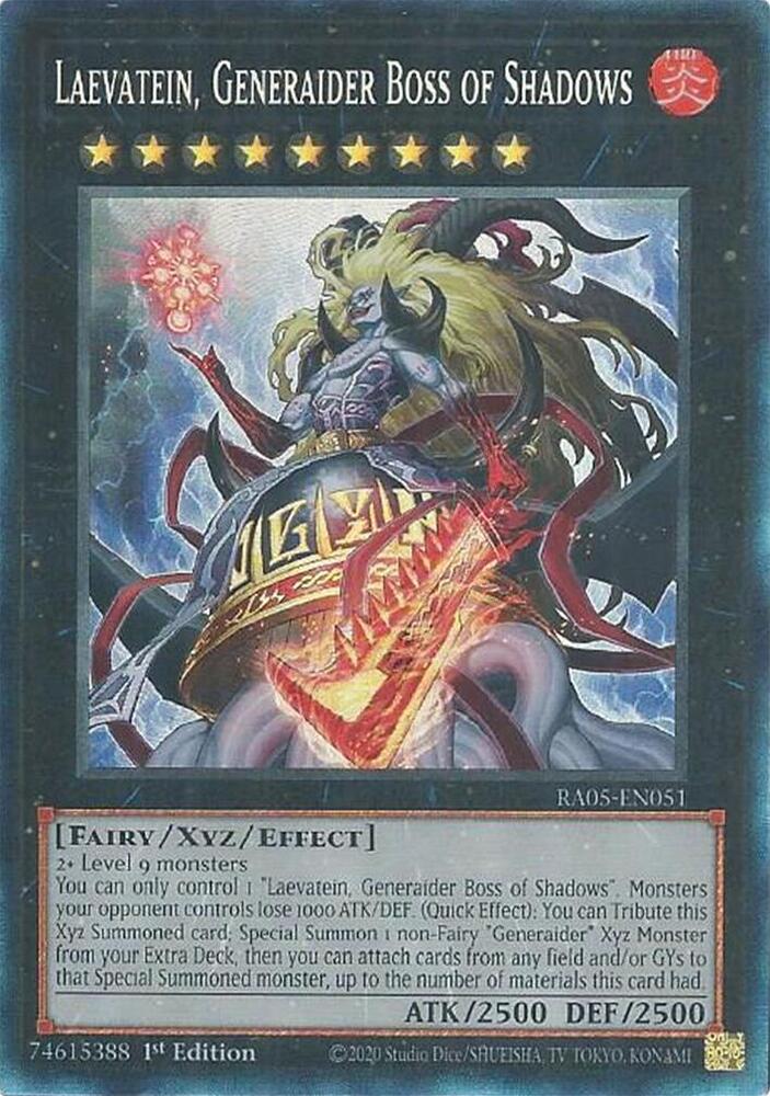 Laevatein, Generaider Boss of Shadows (PCR) - RA05-EN051 - Prismatic Collector's Rare - 1st Edition