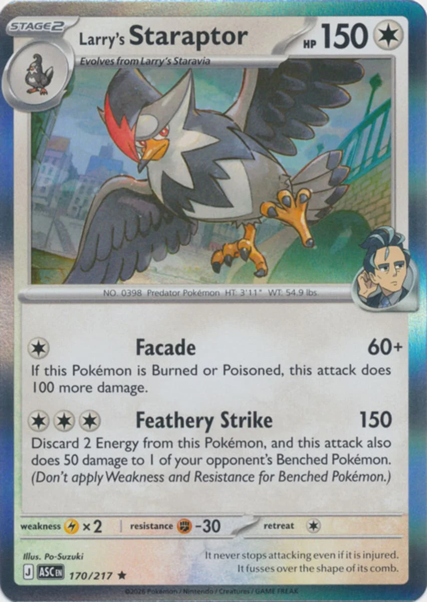 Larry's Staraptor - 170/217 - Rare