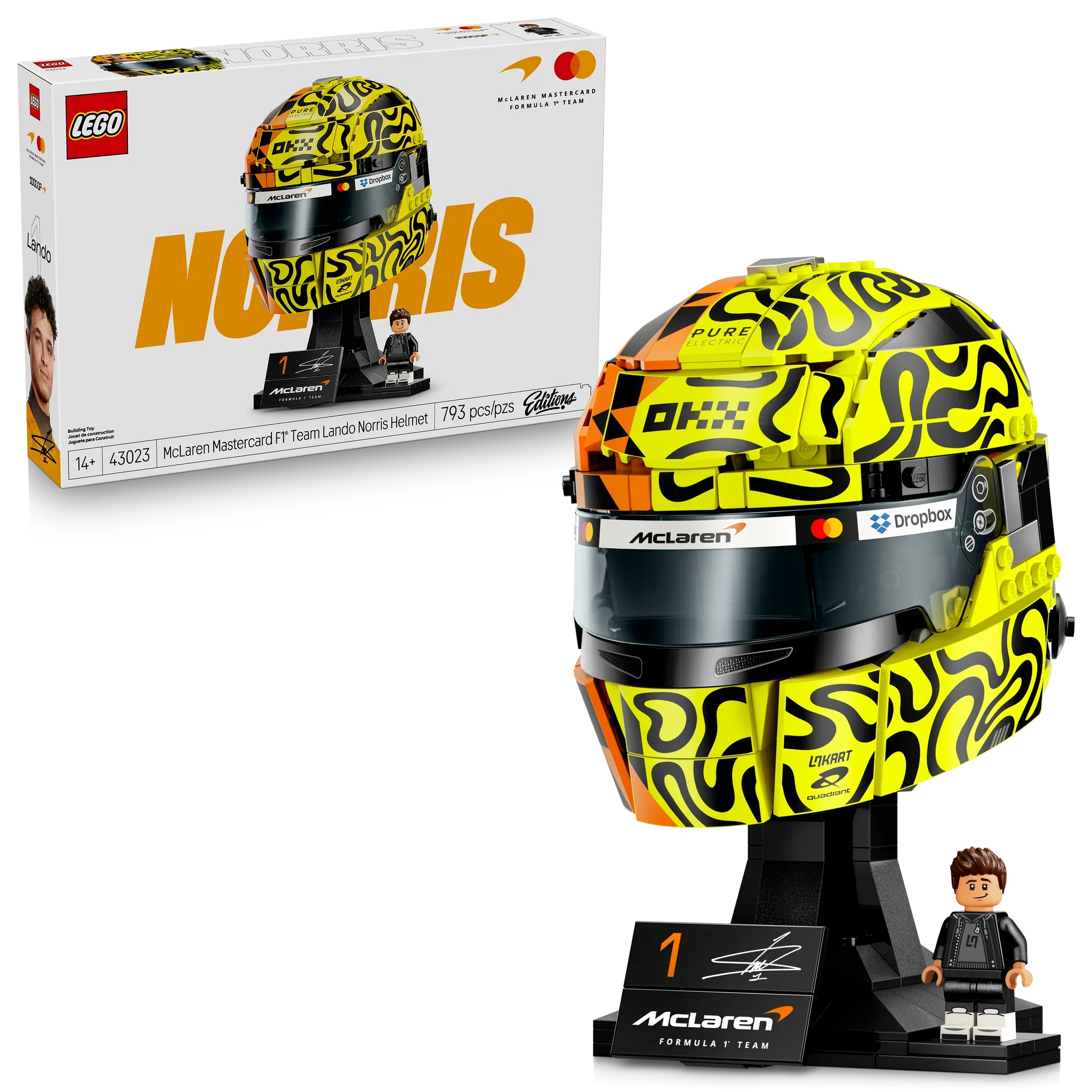 LEGO - Edition - Mclaren Mastercard F1 - Team Lando Norris Helmet [43023]