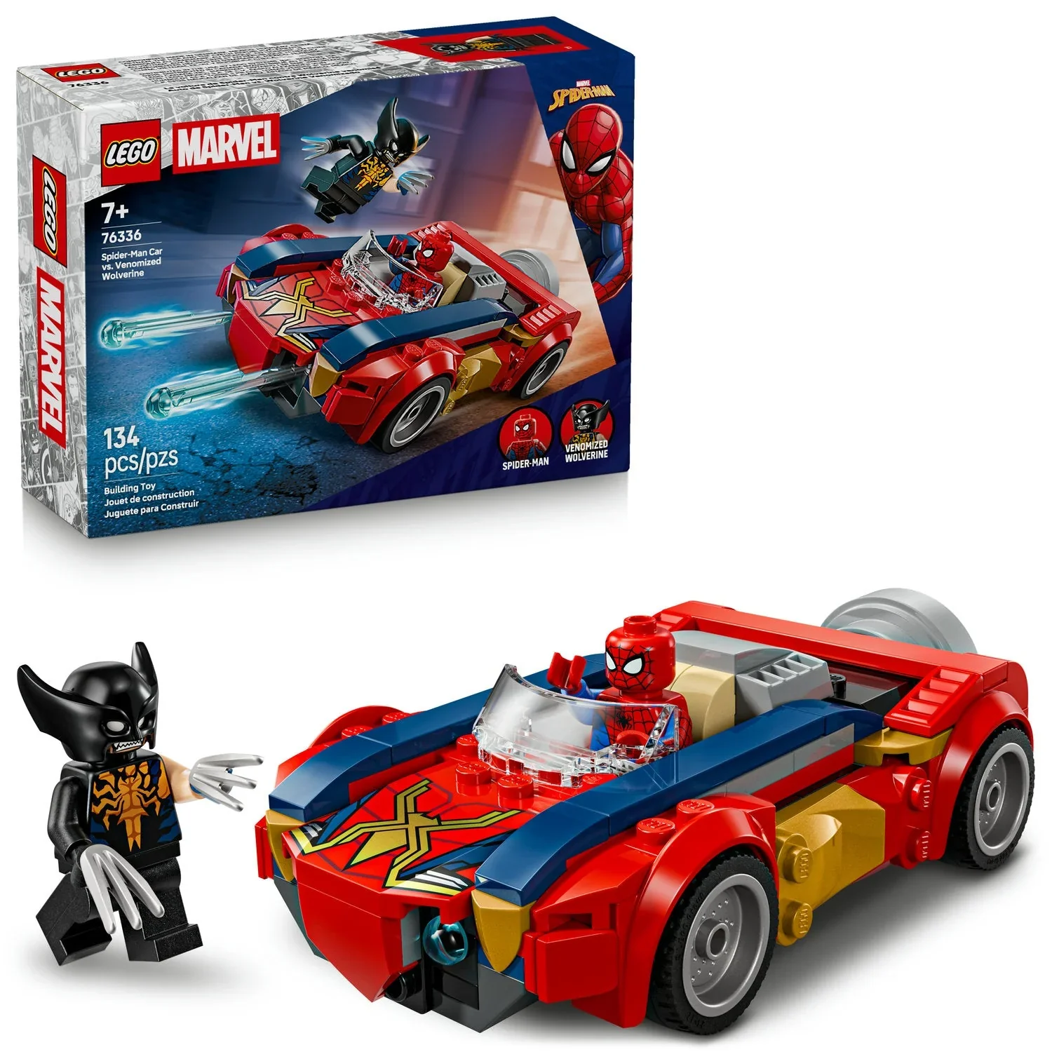 LEGO - Marvel - Spider-Man Car vs. Venomized Wolverin [76336] - Image 2