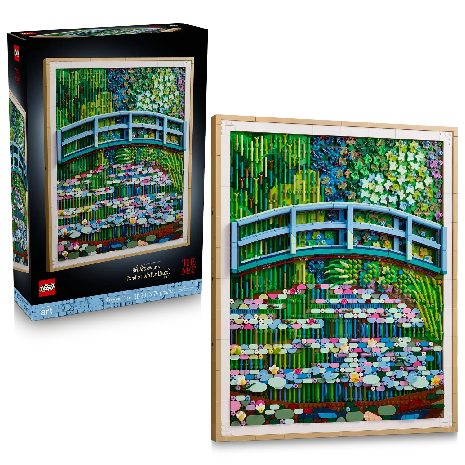 LEGO - Other - Claude Monet – Bridge over a Pond of Water Lilies [31220]