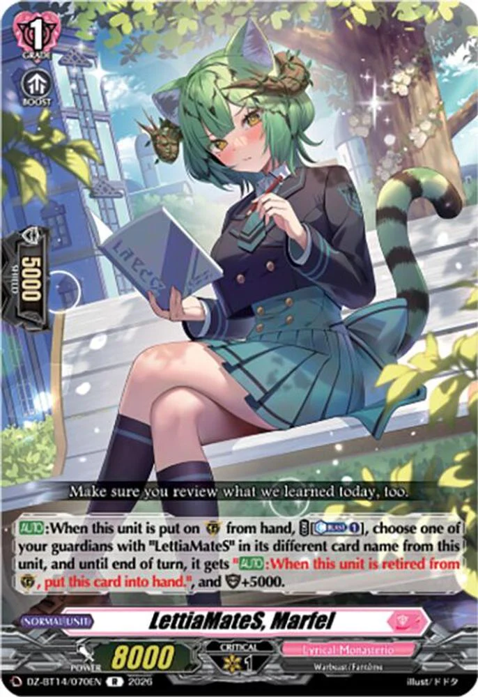 LettiaMateS, Marfel - DZ-BT14/070EN - Rare