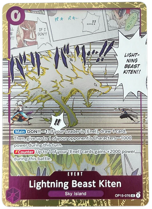 Lightning Beast Kiten (Dash Pack) - OP15-076 - Uncommon